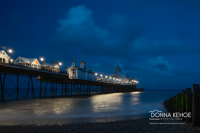 Eastbourne pier at night